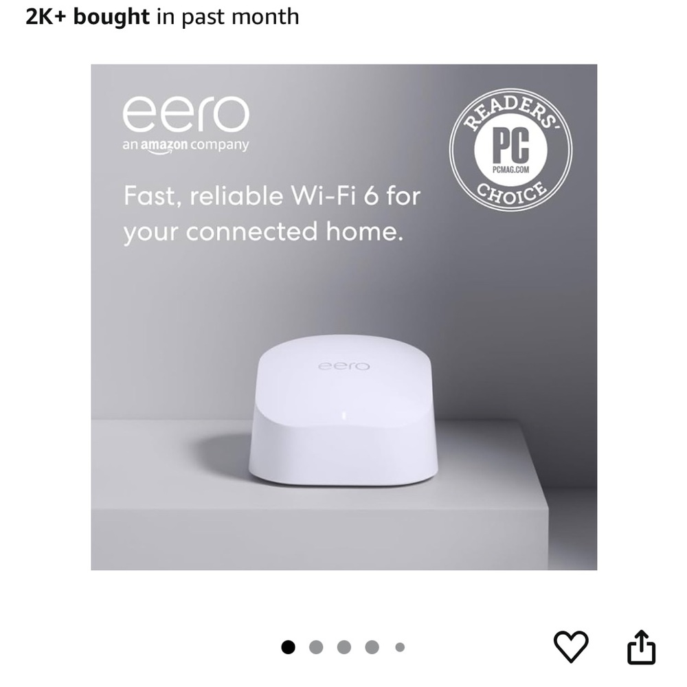 Eero White Wi-Fi 6 System